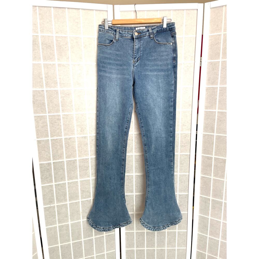 Astonishing Power Bell Bottom Jeans 28 Flare Denim y2k Festival Indie Sleaze